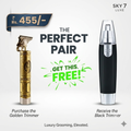 GOLDEN TRIMMER + NOSE TRIMMER  COMBO  Rs 455/-