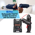 48 pcs Rechargeable Screwdreiver Drill Machine Tool kit (HT20)
